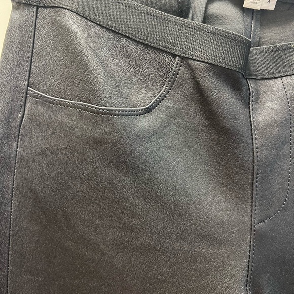 NWOT Helmut Lang Leather Leggings - Picture 3 of 5